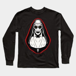 scary nun Long Sleeve T-Shirt